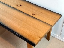 Buffalo River Oak Table -  front corner view